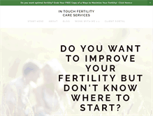 Tablet Screenshot of intouchfertility.com